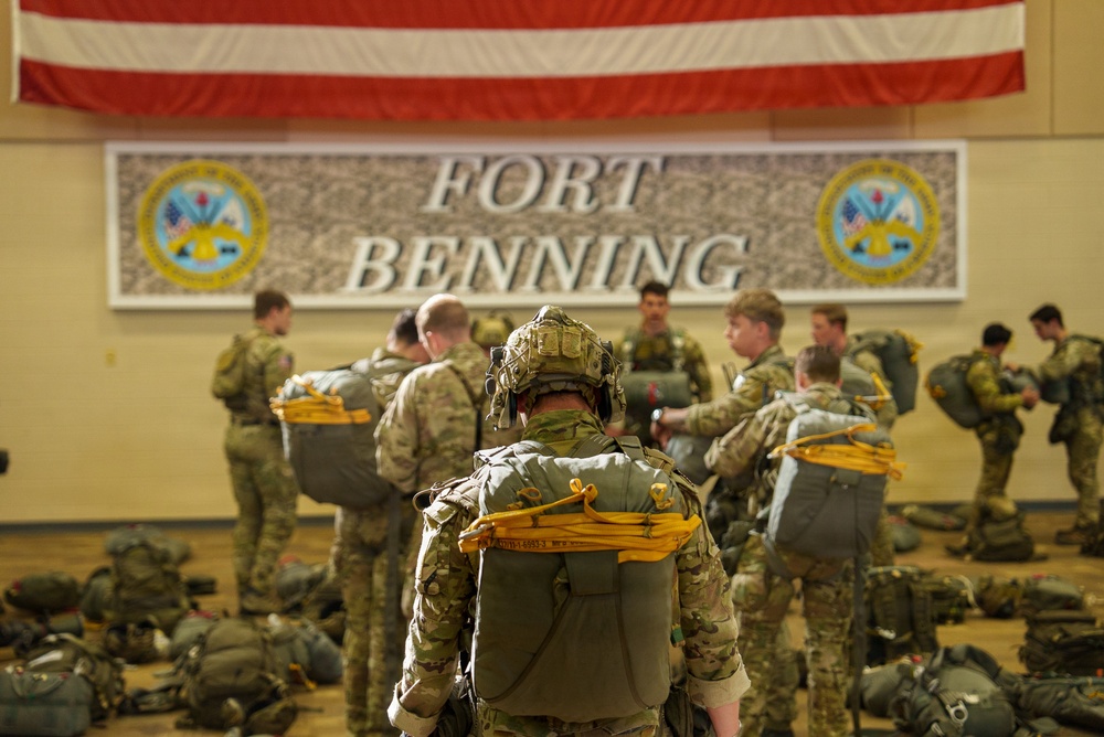 Rangers Prepare for an Airborne Jump