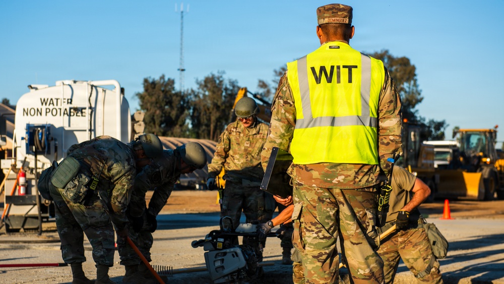 163d CES repairs flightline; meets METs during exercise Grizzly Talon