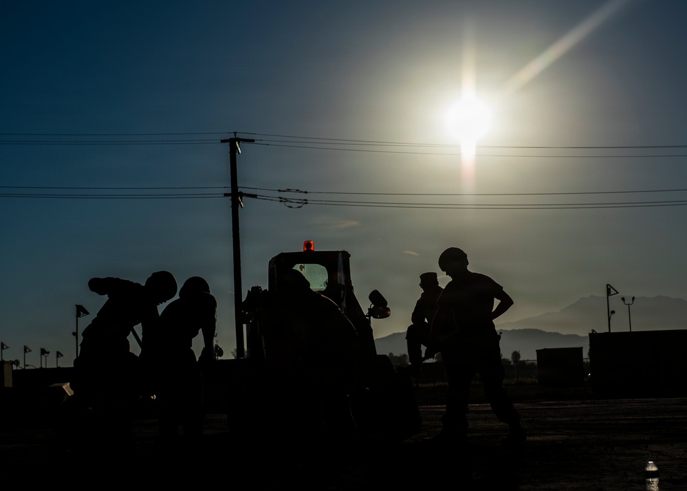 163d CES repairs flightline; meets METs during exercise Grizzly Talon