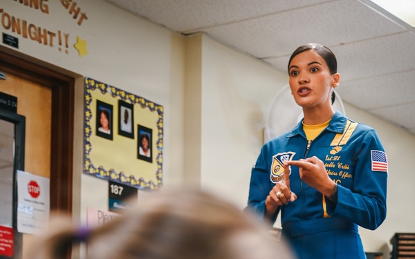 Blue Angels inspire youth at Luke AFB Child Development Center