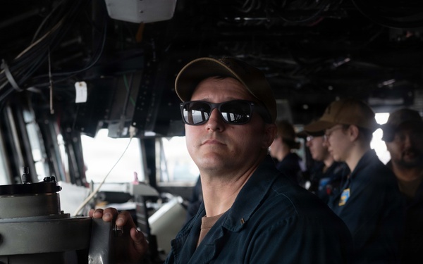 Blue Ridge transits San Bernardino Strait