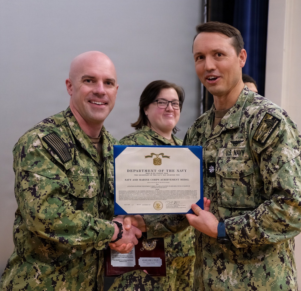 Fleet Readiness Center Northwest February 2026 Awards Quarters