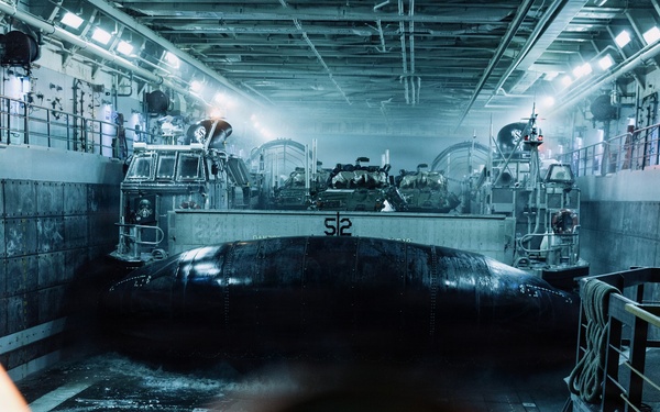 11th MEU Marines, Sailors conduct well deck operations aboard USS Portland