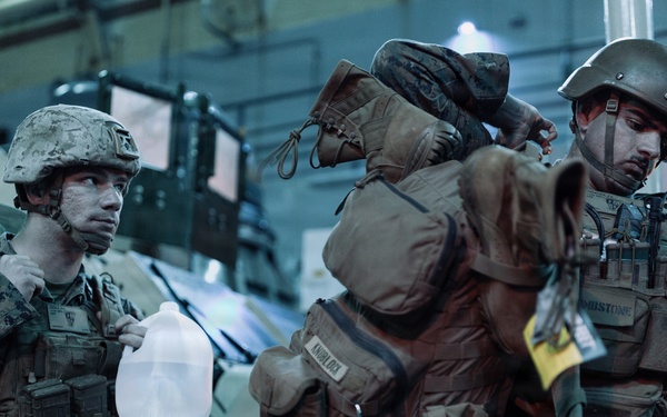 11th MEU Marines, Sailors conduct well deck operations aboard USS Portland