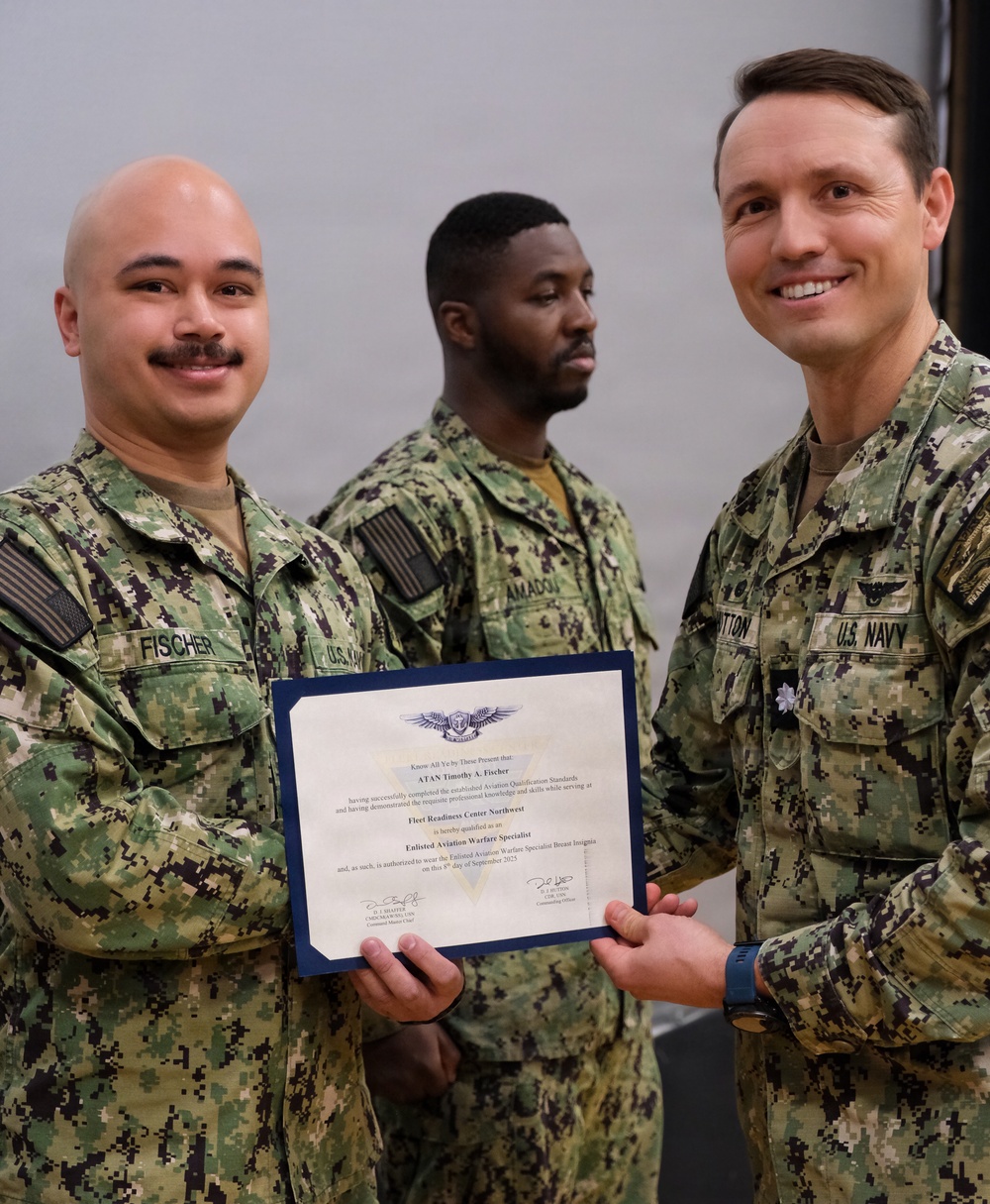 Fleet Readiness Center Northwest February 2026 Awards Quarters