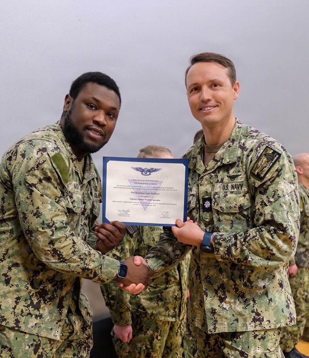 Fleet Readiness Center Northwest February 2026 Awards Quarters