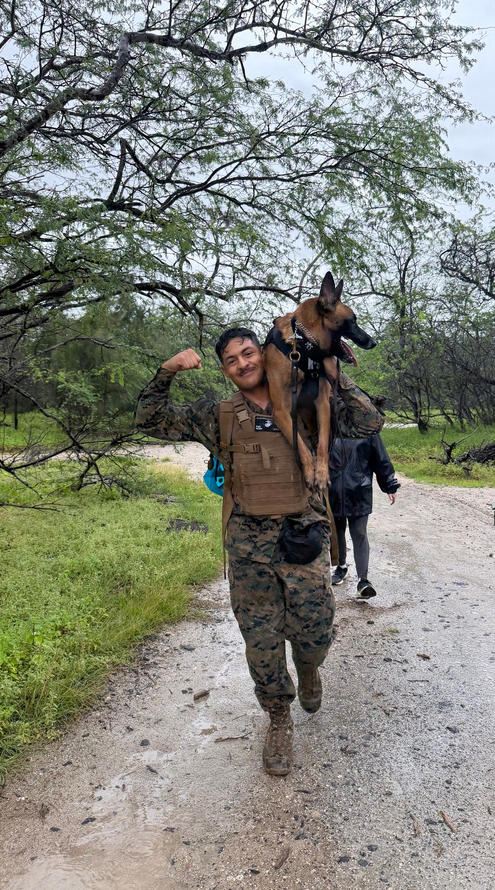 Service Members Commemorate K9 Veterans Day, Maintain Readiness with Ruck March and Explosive Detection Training
