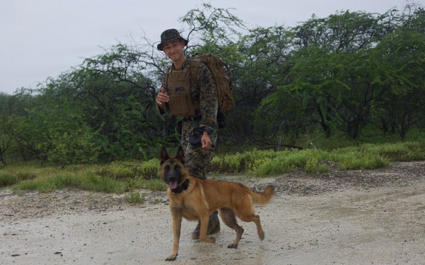 Service Members Commemorate K9 Veterans Day, Maintain Readiness with Ruck March and Explosive Detection Training