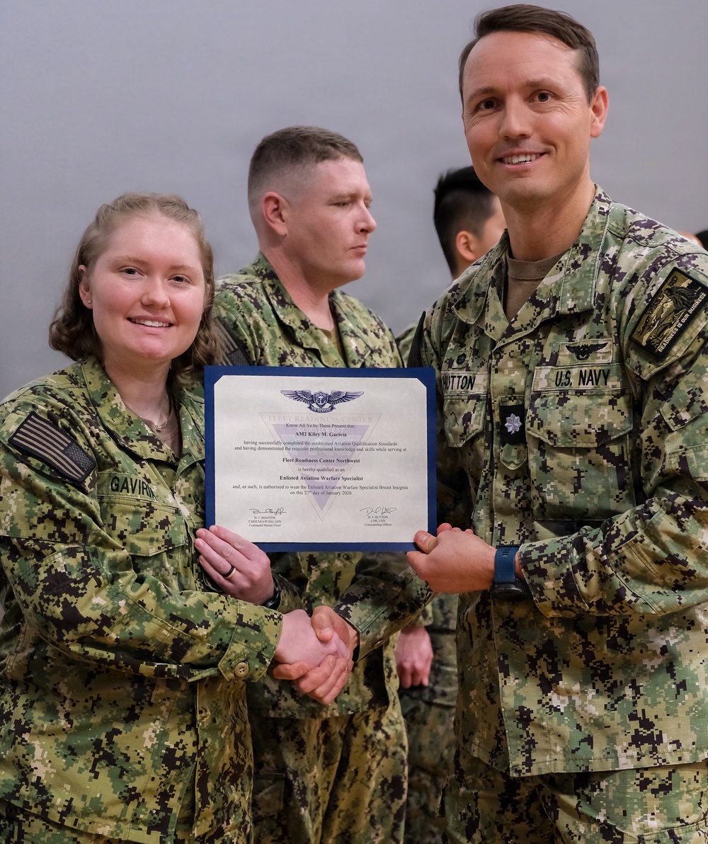 Fleet Readiness Center Northwest February 2026 Awards Quarters