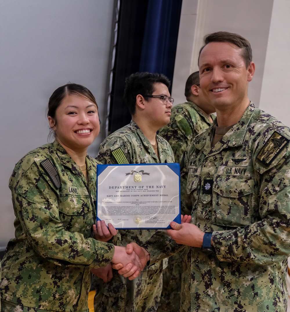 Fleet Readiness Center Northwest February 2026 Awards Quarters