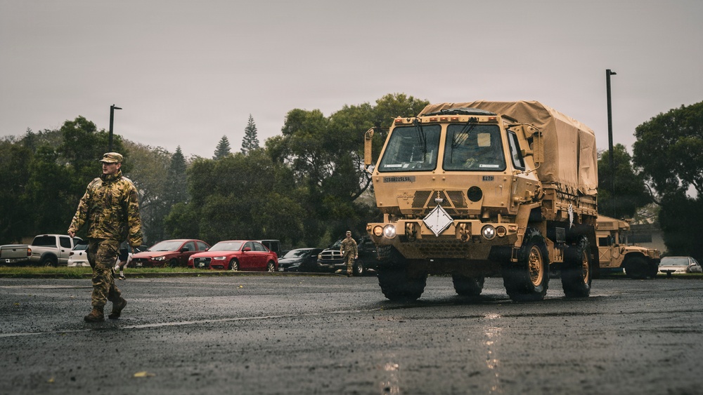 Kona Storm: 25th Infantry Division Prepares Support to Oahu Emergencies