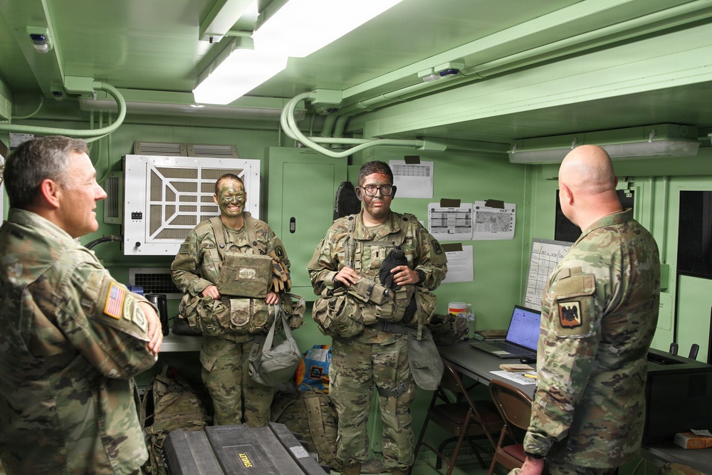 Director Stubbs and Maj. Gen. Haas visit 3-265 ADA at the Joint Readiness Training Center