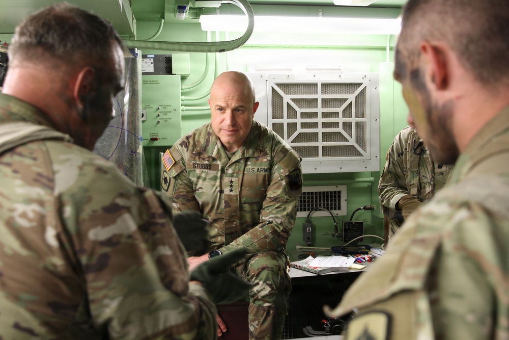 Director Stubbs and Maj. Gen. Haas visit 3-265 ADA at the Joint Readiness Training Center