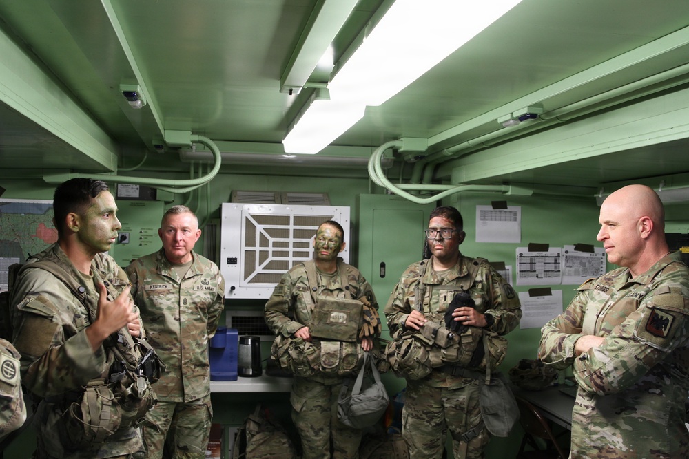 Director Stubbs and Maj. Gen. Haas visit 3-265 ADA at the Joint Readiness Training Center