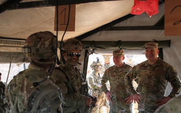Director Stubbs and Maj. Gen. Haas visit 3-265 ADA at the Joint Readiness Training Center