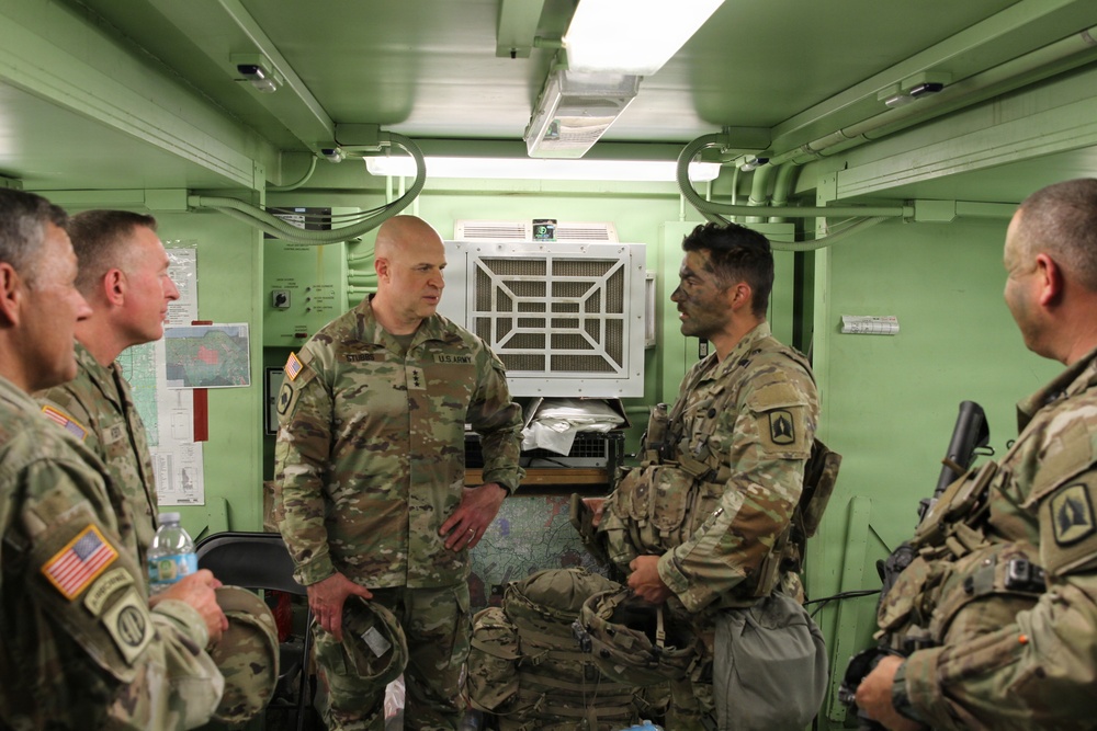 Director Stubbs and Maj. Gen. Haas visit 3-265 ADA at the Joint Readiness Training Center