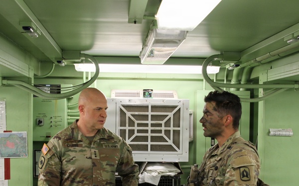 Director Stubbs and Maj. Gen. Haas visit 3-265 ADA at the Joint Readiness Training Center