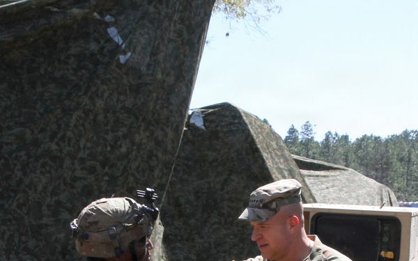 Director Stubbs and Maj. Gen. Haas visit 3-265 ADA at the Joint Readiness Training Center