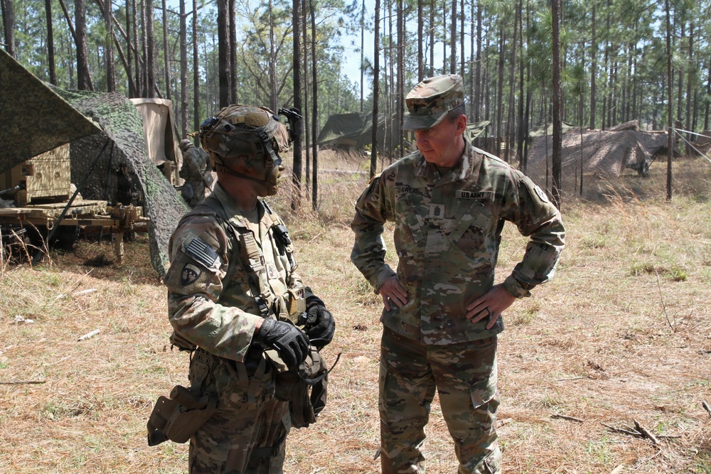 Director Stubbs and Maj. Gen. Haas visit 3-265 ADA at the Joint Readiness Training Center