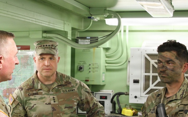 Director Stubbs and Maj. Gen. Haas visit 3-265 ADA at the Joint Readiness Training Center