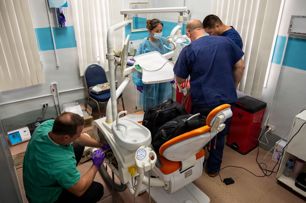 BMETs keep dental care moving during LAMAT 2026 in Guyana