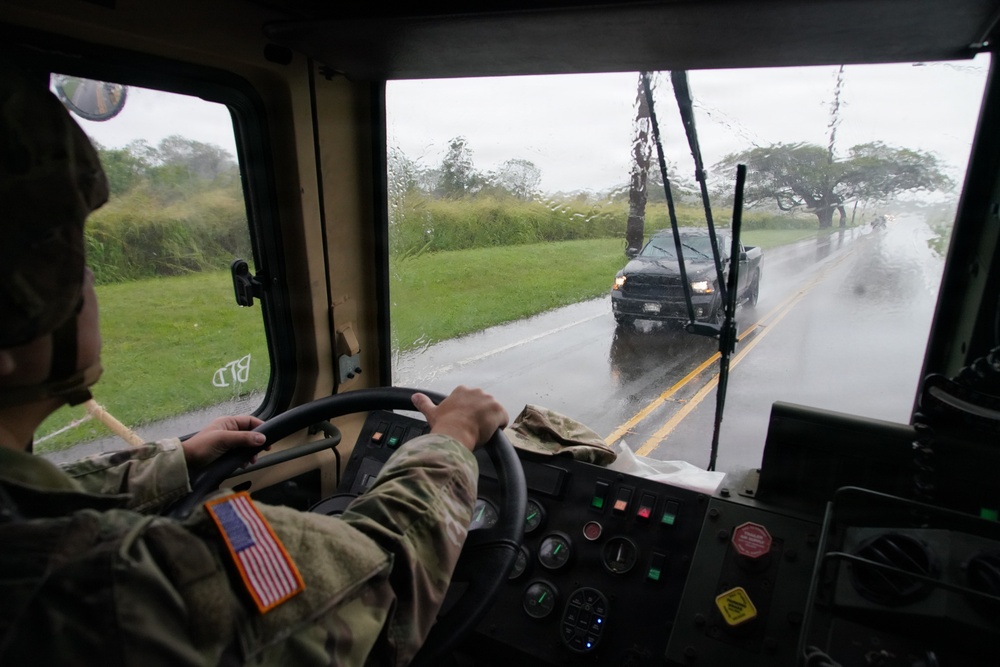 Hawaii Army National Guard assists residents in evacuation