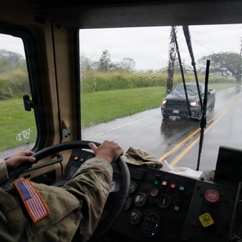 Hawaii Army National Guard assists residents in evacuation