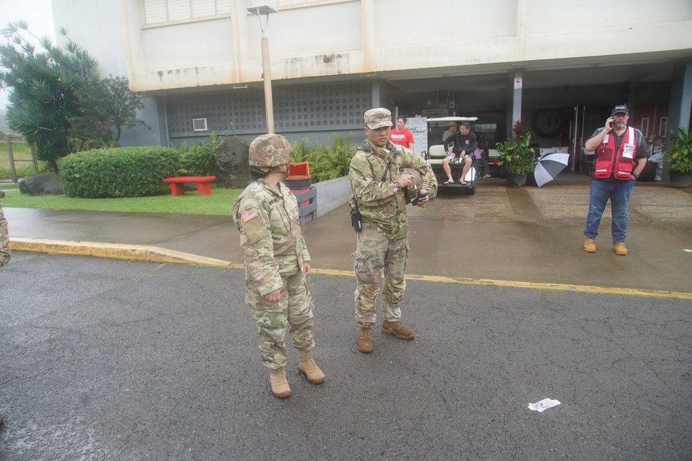 Hawaii Army National Guard assists residents in evacuation