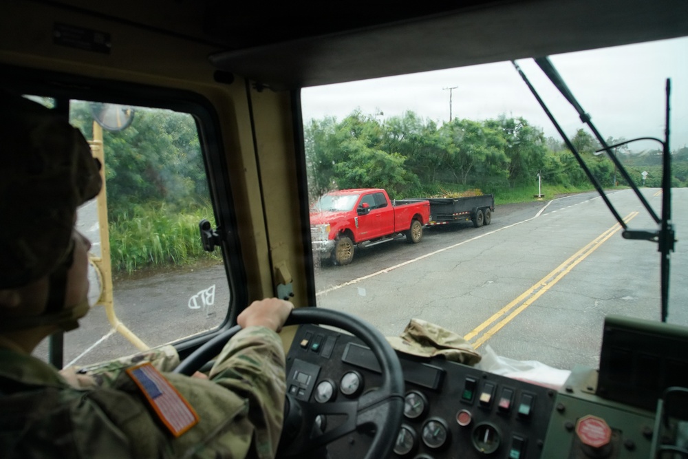 Hawaii Army National Guard assists residents in evacuation