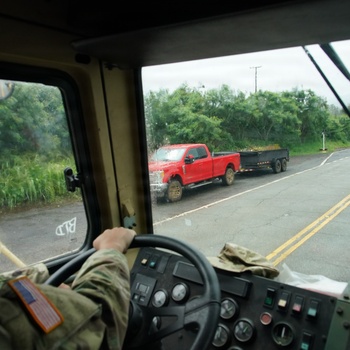 Hawaii Army National Guard assists residents in evacuation