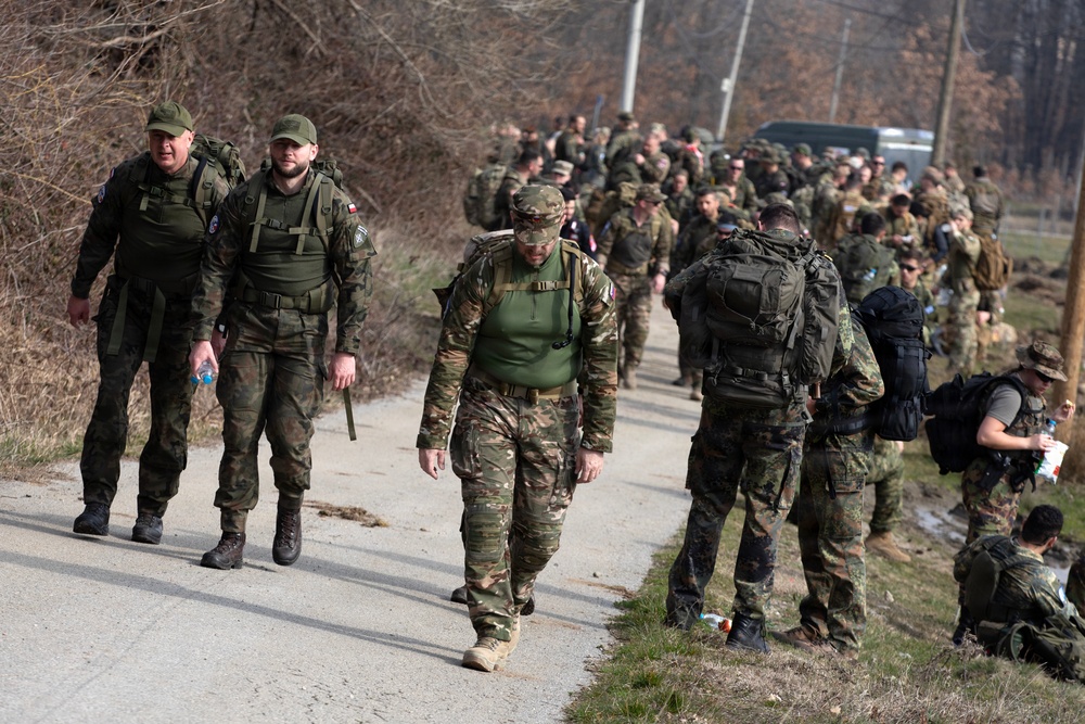 KFOR 36 NATO forces compete in Royal Danish Army DANCON March