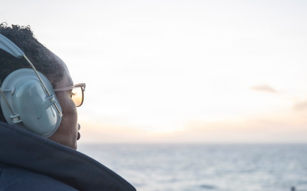 USS Tripoli Sailors Stand Watch at Sea