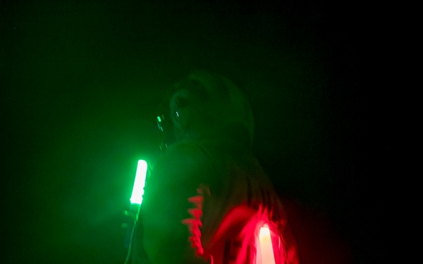 USS Tripoli Conducts Night Flight Operations