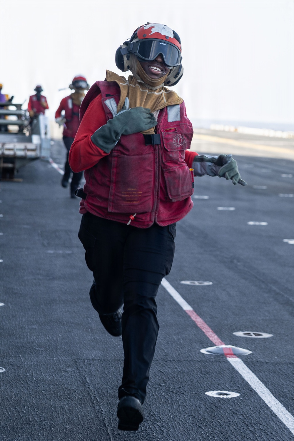 USS Iwo Jima Sailors Take Part in an Aviation Training Team Evolution