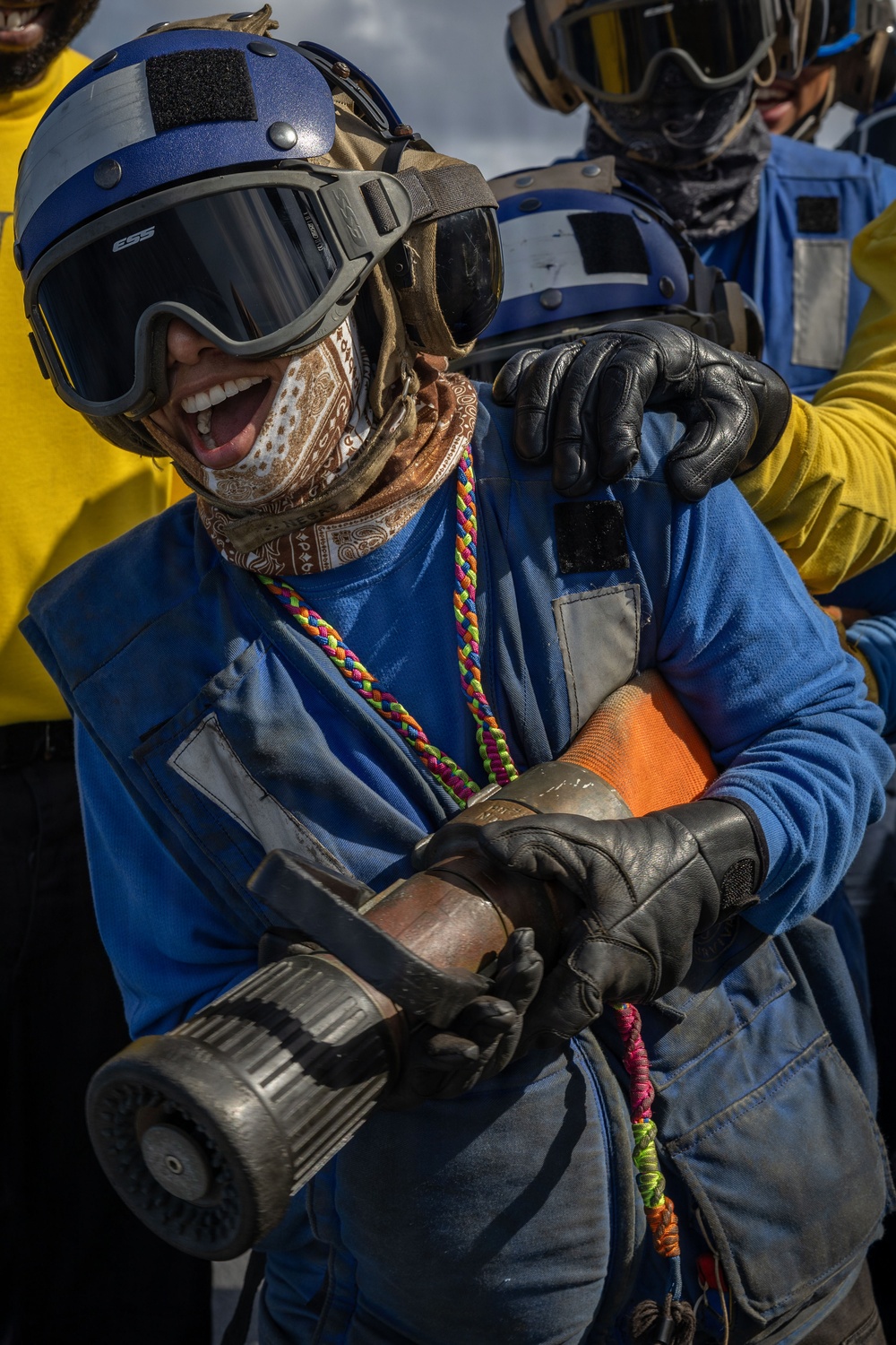 USS Iwo Jima Sailors Take Part in an Aviation Training Team Evolution