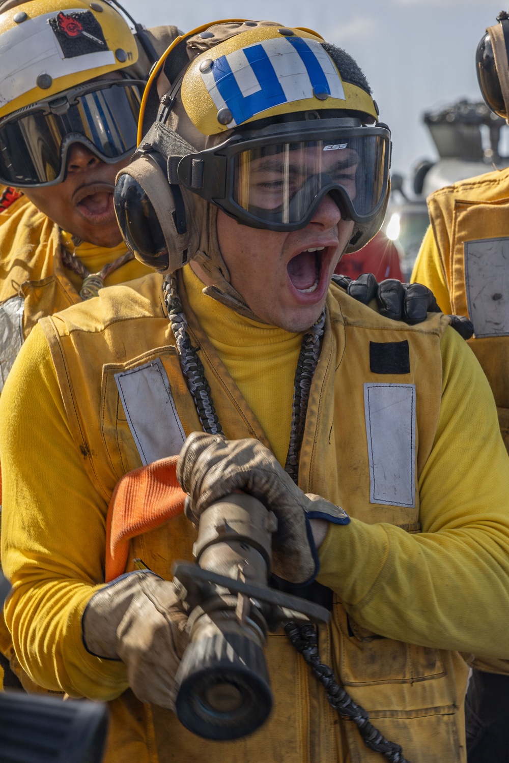 USS Iwo Jima Sailors Take Part in an Aviation Training Team Evolution