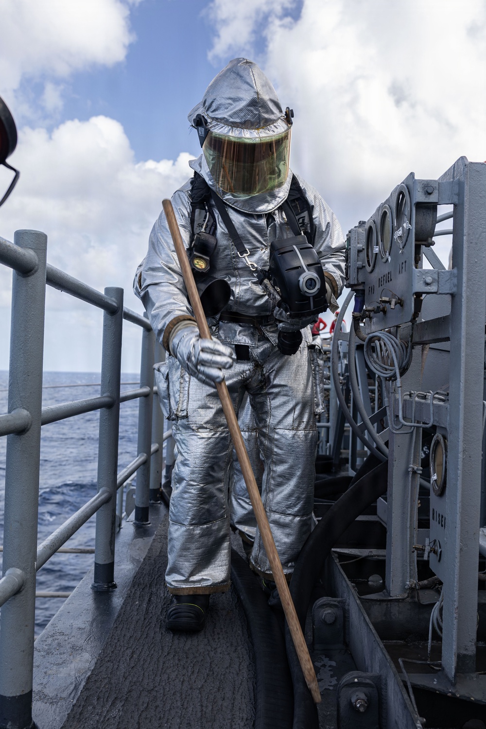 USS Iwo Jima Sailors Take Part in an Aviation Training Team Evolution