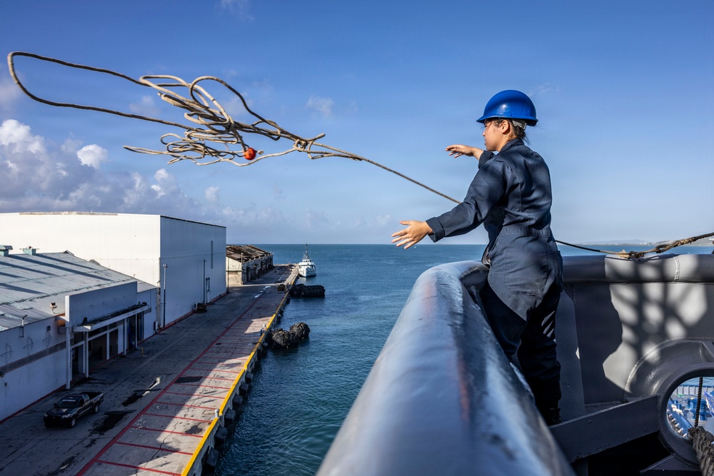 USS Iwo Jima Arrives In Ponce, Puerto Rico