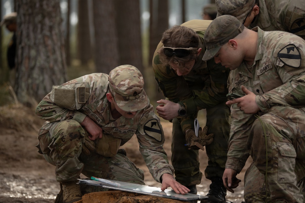 3rd Squadron, 12th Cavalry Regiment conducts multinational spur ride at Pabradė Training Area