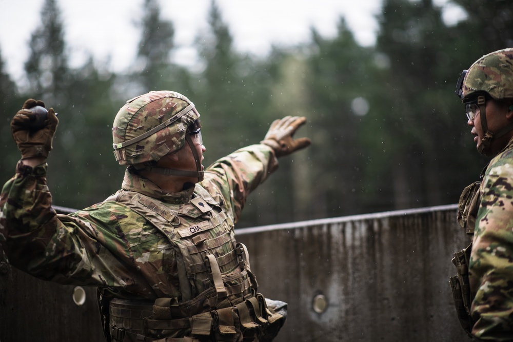1st SFG(A) Soldiers conduct grenade training