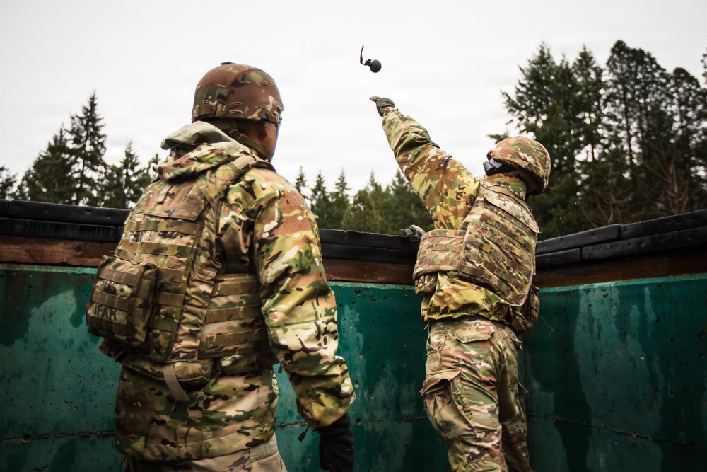 1st SFG(A) Soldiers conduct grenade training