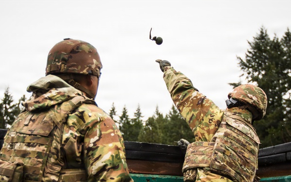 1st SFG(A) Soldiers conduct grenade training