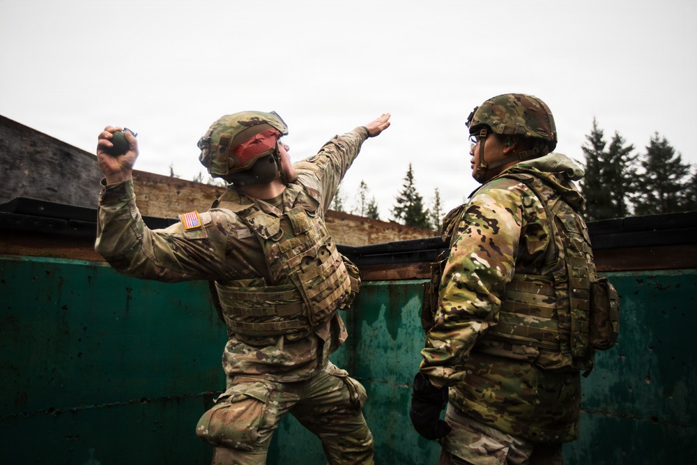1st SFG(A) Soldiers conduct grenade training
