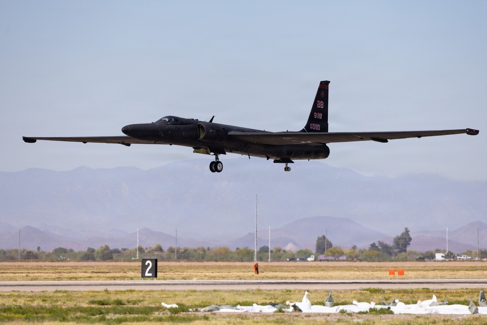 U-2 flies over Luke Air Force Base during the Luke Days 2026 Airshow