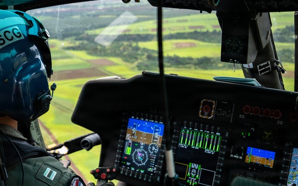 Coast Guard conducts overflights of impacted areas following flash floods on Oahu