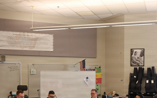 Navy Band Northeast performs at Bedford High School
