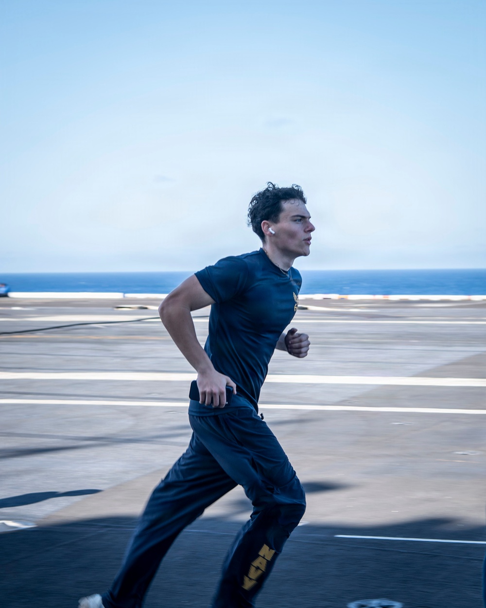 Nimitz Conducts PT on the Flight Deck