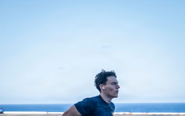 Nimitz Conducts PT on the Flight Deck