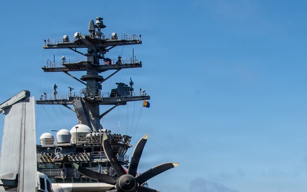 Nimitz Conducts PT on the Flight Deck