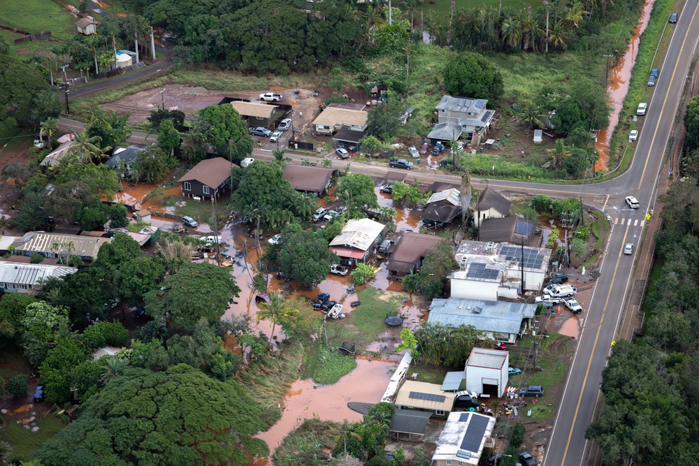 Army Black Hawk Crew Documents Storm-Damaged Infrastructure
